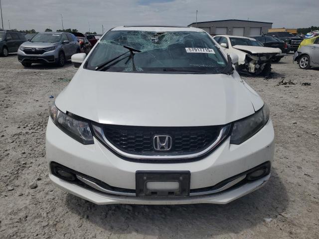 19XFB2F90EE085071 - 2014 HONDA CIVIC EXL WHITE photo 5