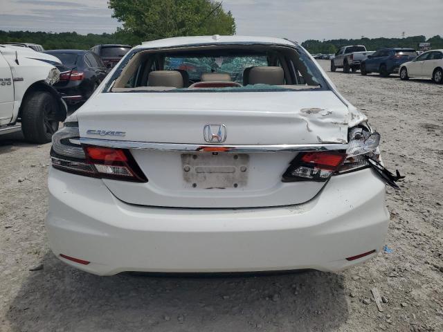 19XFB2F90EE085071 - 2014 HONDA CIVIC EXL WHITE photo 6