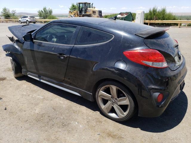 KMHTC6AE3DU163771 - 2013 HYUNDAI VELOSTER TURBO BLACK photo 2