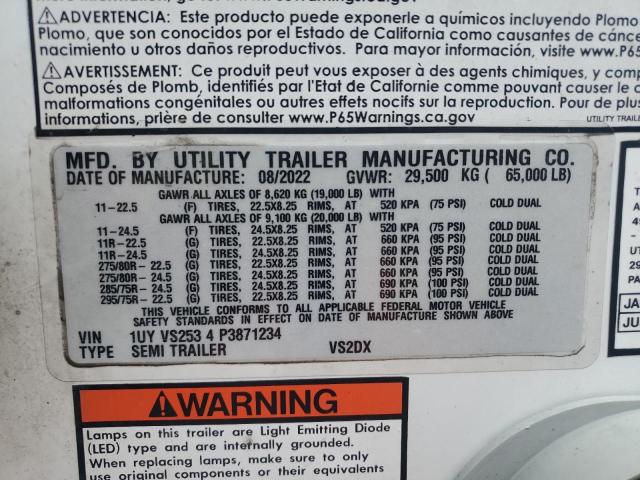 1UYVS2534P3871234 - 2023 UTILITY VS2DX თეთრი ფოტო 10