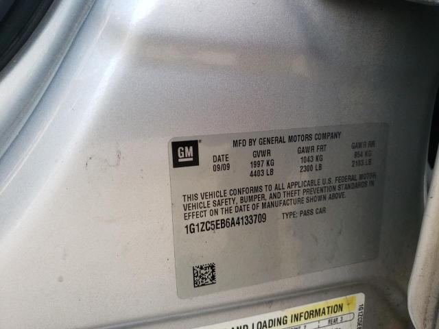 1G1ZC5EB6A4133709 - 2010 CHEVROLET MALIBU 1LT SILVER photo 12