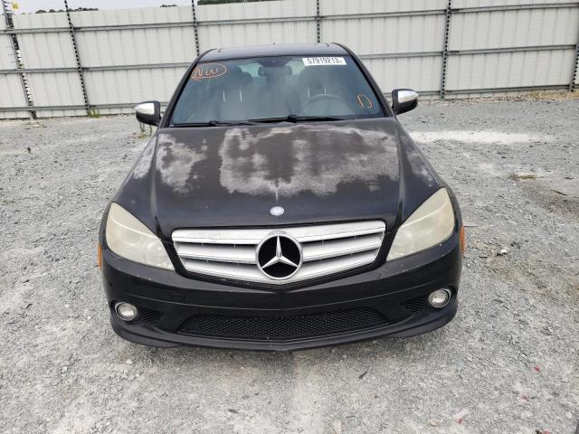 WDDGF56X49R070047 - 2009 MERCEDES-BENZ C 350 BLACK photo 5