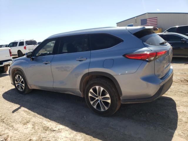 5TDGZRAH1LS014861 - 2020 TOYOTA HIGHLANDER XLE BLUE photo 2