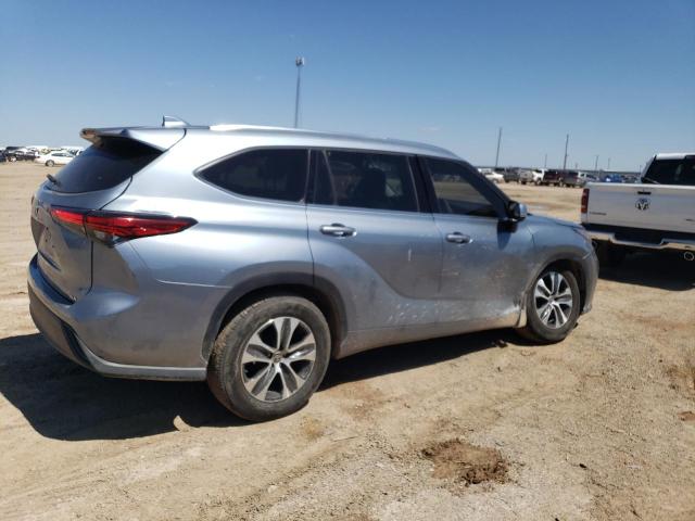 5TDGZRAH1LS014861 - 2020 TOYOTA HIGHLANDER XLE BLUE photo 3