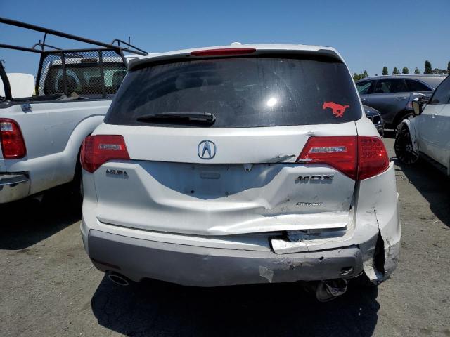 2HNYD28478H520398 - 2008 ACURA MDX TECHNOLOGY WHITE photo 6