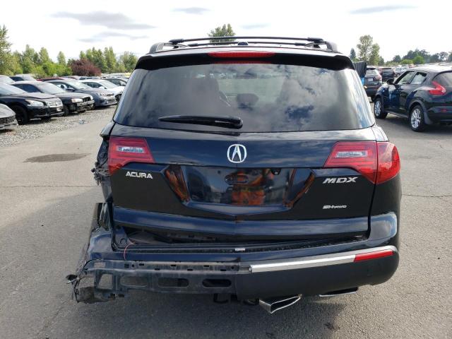 2HNYD2H65CH540644 - 2012 ACURA MDX ADVANCE BLACK photo 6