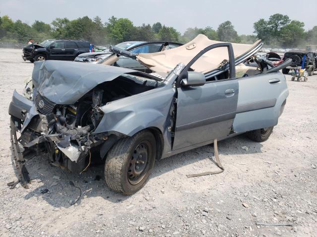 KNADE123676194084 - 2007 KIA RIO BASE GRAY photo 1