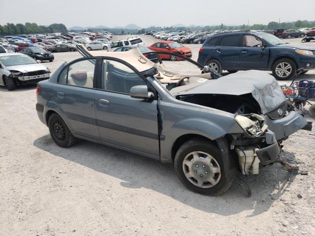 KNADE123676194084 - 2007 KIA RIO BASE GRAY photo 4