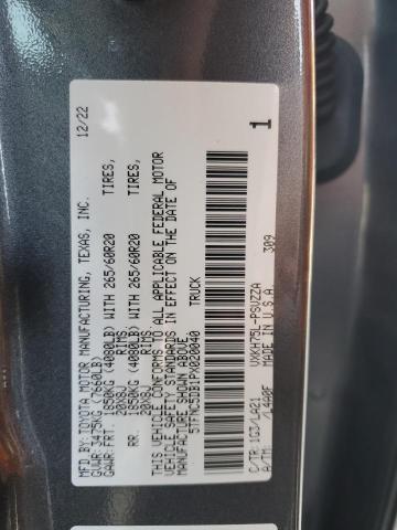 5TFNC5DB1PX020040 - 2023 TOYOTA TUNDRA CREWMAX PLATINUM 灰色 照片 13