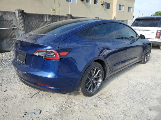 5YJ3E1EAXMF084521 - 2021 TESLA MODEL 3 BLUE photo 3