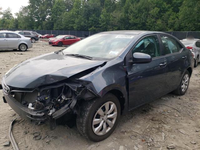 2T1BURHE2GC588758 - 2016 TOYOTA COROLLA L BLUE photo 1