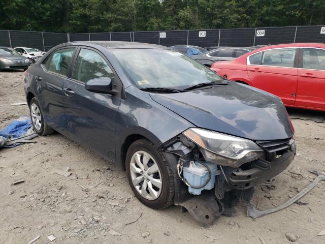 2T1BURHE2GC588758 - 2016 TOYOTA COROLLA L BLUE photo 4