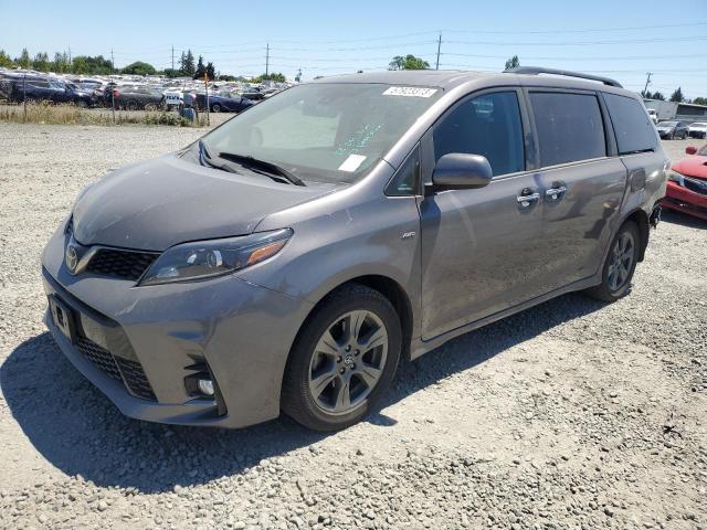 5TDEZ3DC5LS228448 - 2020 TOYOTA SIENNA SE GRAY photo 1