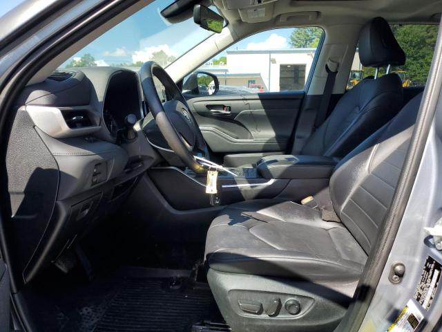 5TDGZRBH7MS154946 - 2021 TOYOTA HIGHLANDER XLE GRAY photo 7