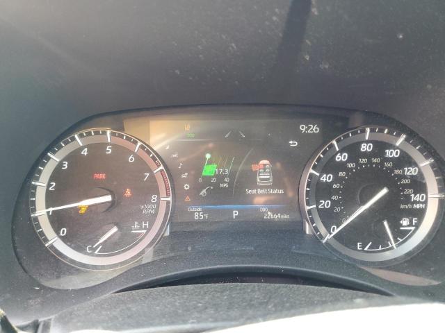 5TDGZRBH7MS154946 - 2021 TOYOTA HIGHLANDER XLE GRAY photo 9