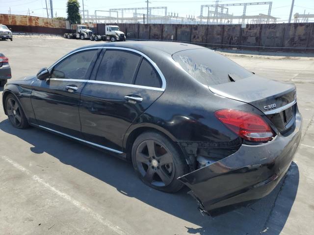 55SWF4JB5FU078881 - 2015 MERCEDES-BENZ C 300 BLACK photo 2