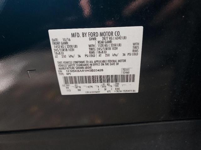 1FM5K8AR1HGB23428 - 2017 FORD EXPLORER POLICE INTERCEPTOR 黑色 照片 13