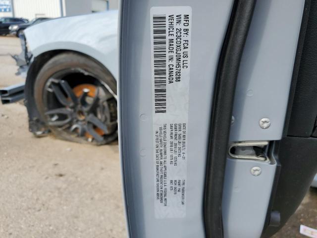 2C3CDXGJ0MH578288 - 2021 DODGE CHARGER SCAT PACK GRAY photo 13