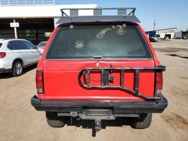 1GNCT18Z3M8113498 - 1991 CHEVROLET BLAZER S10 RED photo 6