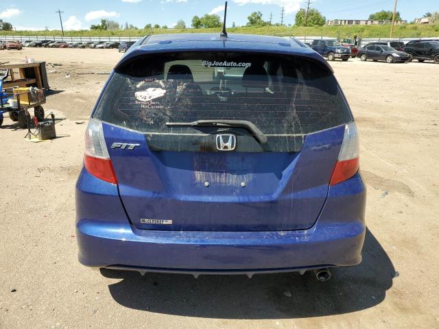 JHMGE8H41AS008196 - 2010 HONDA FIT SPORT BLUE photo 6