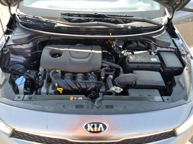 3KPA24AB8KE246102 - 2019 KIA RIO S GRAY photo 11