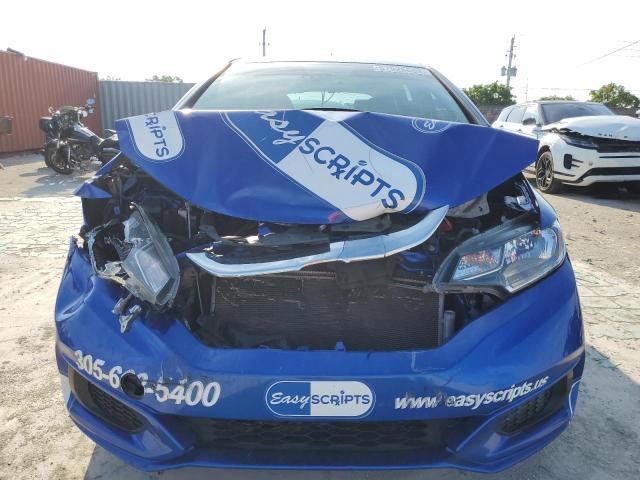 3HGGK5H43KM730726 - 2019 HONDA FIT LX BLUE photo 5