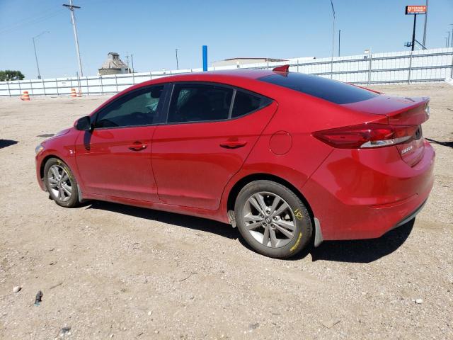 KMHD84LF8JU630677 - 2018 HYUNDAI ELANTRA SEL RED photo 2