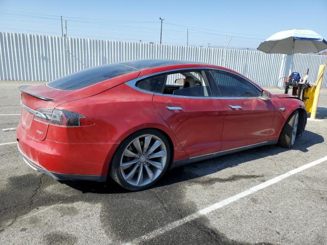 5YJSA1DP4DFP16216 - 2013 TESLA MODEL S Qırmızı foto 3
