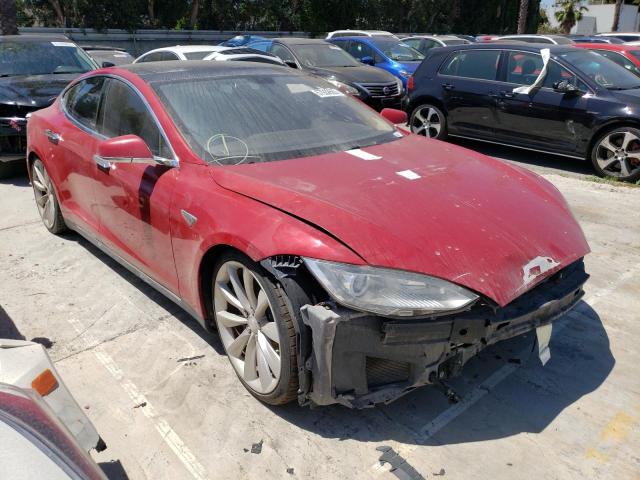 5YJSA1DP4DFP16216 - 2013 TESLA MODEL S Qırmızı foto 4