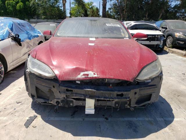 5YJSA1DP4DFP16216 - 2013 TESLA MODEL S Qırmızı foto 5