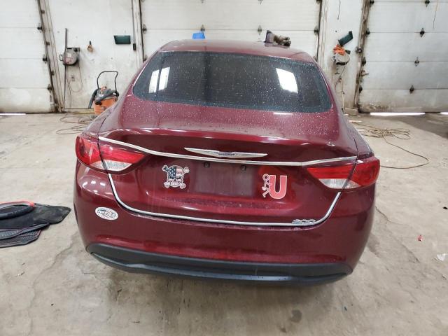 1C3CCCFB8GN153743 - 2016 CHRYSLER 200 LX BURGUNDY photo 6