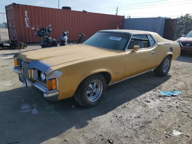 2F93H525167 - 1972 MERCURY COUGAR YELLOW photo 1