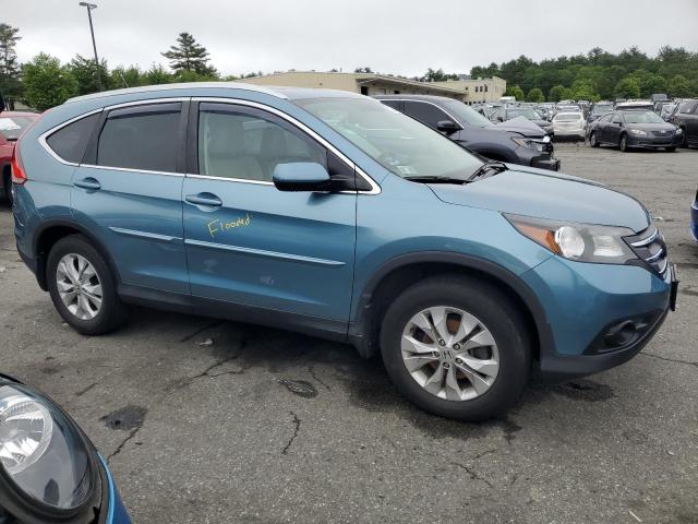 2HKRM4H73EH665182 - 2014 HONDA CR-V EXL BLUE photo 4