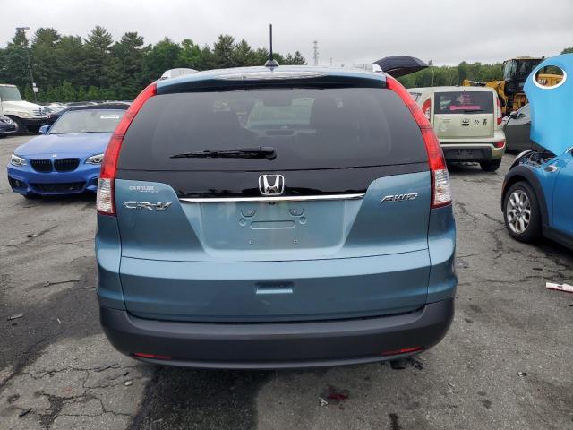 2HKRM4H73EH665182 - 2014 HONDA CR-V EXL BLUE photo 6