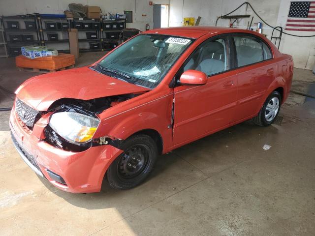 KNADH4A33B6930353 - 2011 KIA RIO BASE RED photo 1