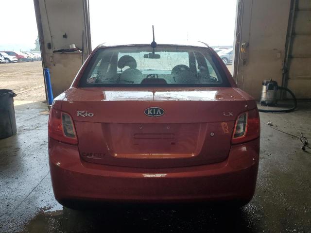 KNADH4A33B6930353 - 2011 KIA RIO BASE RED photo 6