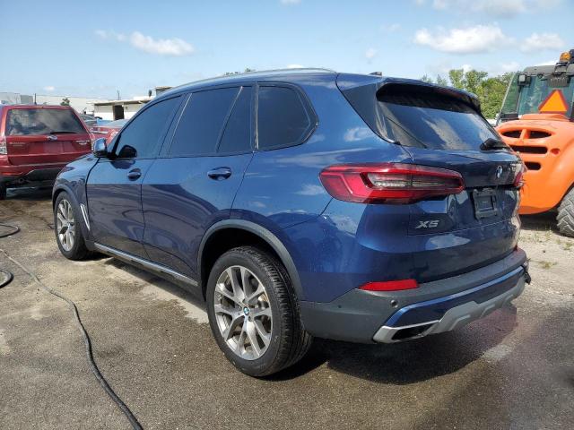 5UXCR6C55KLL13459 - 2019 BMW X5 XDRIVE40I BLUE photo 2