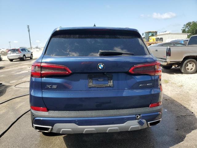 5UXCR6C55KLL13459 - 2019 BMW X5 XDRIVE40I BLUE photo 6