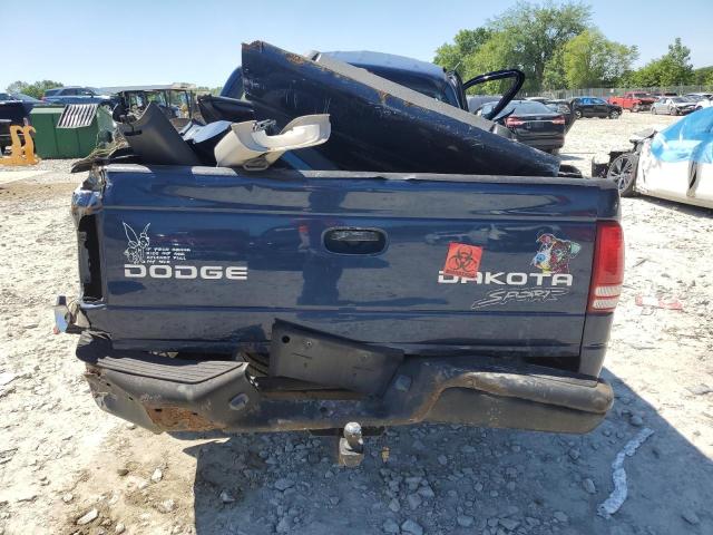 1D7HL38X93S312166 - 2003 DODGE DAKOTA QUAD SPORT BLUE photo 6