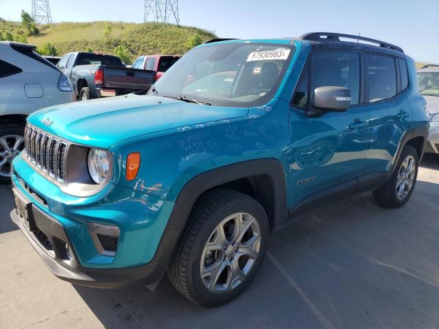 ZACNJBD13LPL88726 - 2020 JEEP RENEGADE LIMITED TURQUOISE photo 1