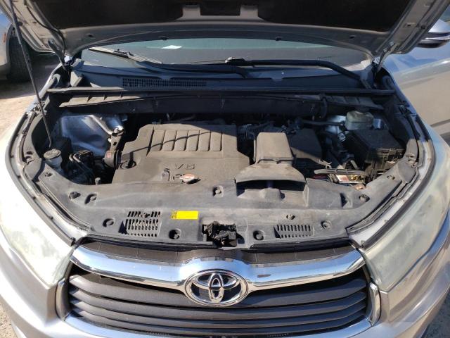 5TDKKRFH8GS502511 - 2016 TOYOTA HIGHLANDER XLE Plata foto 12
