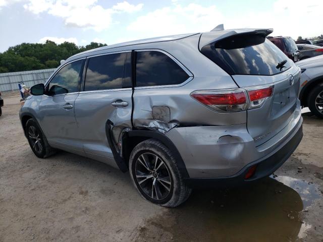 5TDKKRFH8GS502511 - 2016 TOYOTA HIGHLANDER XLE Plata foto 2
