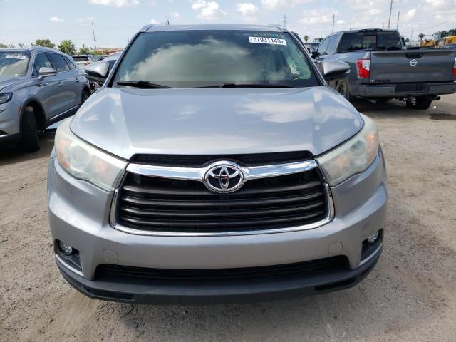 5TDKKRFH8GS502511 - 2016 TOYOTA HIGHLANDER XLE Plata foto 5