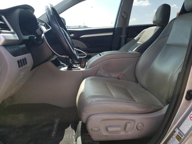 5TDKKRFH8GS502511 - 2016 TOYOTA HIGHLANDER XLE Plata foto 7