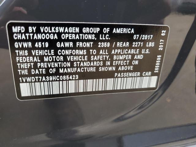 1VWDT7A39HC085423 - 2017 VOLKSWAGEN PASSAT R-LINE Qara foto 12