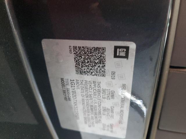 1G1YB2D7XK5119589 - 2019 CHEVROLET CORVETTE STINGRAY 1LT GRAY photo 12