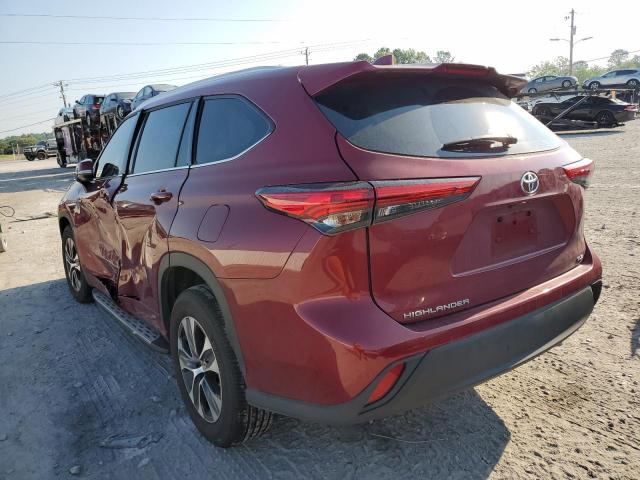5TDGZRAH4NS551310 - 2022 TOYOTA HIGHLANDER XLE Կարմիր լուսանկար 2