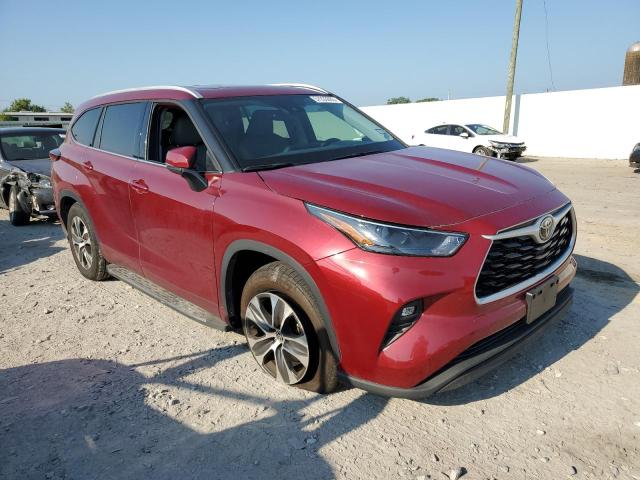 5TDGZRAH4NS551310 - 2022 TOYOTA HIGHLANDER XLE Կարմիր լուսանկար 4