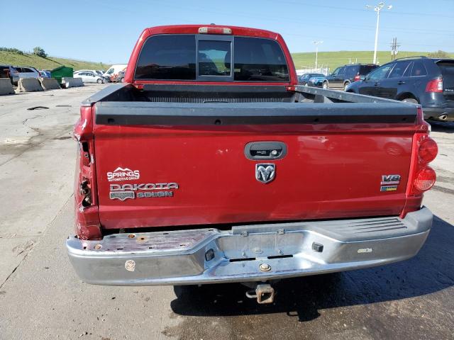 1D7HW58N38S633290 - 2008 DODGE DAKOTA QUAD LARAMIE MAROON photo 6