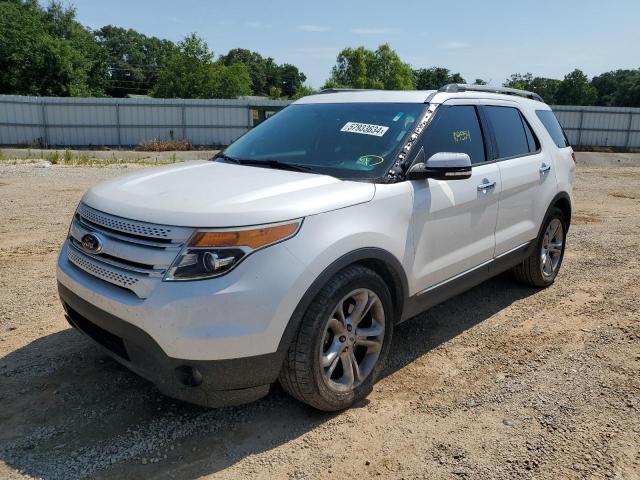 1FM5K7F82FGC58621 - 2015 FORD EXPLORER LIMITED WHITE photo 1